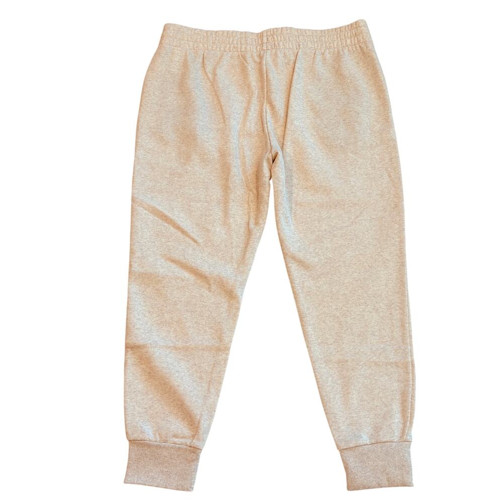 Under Armour Rival Fleece Sweatpants Womens Size XL Loose Beige Joggers Cuffed